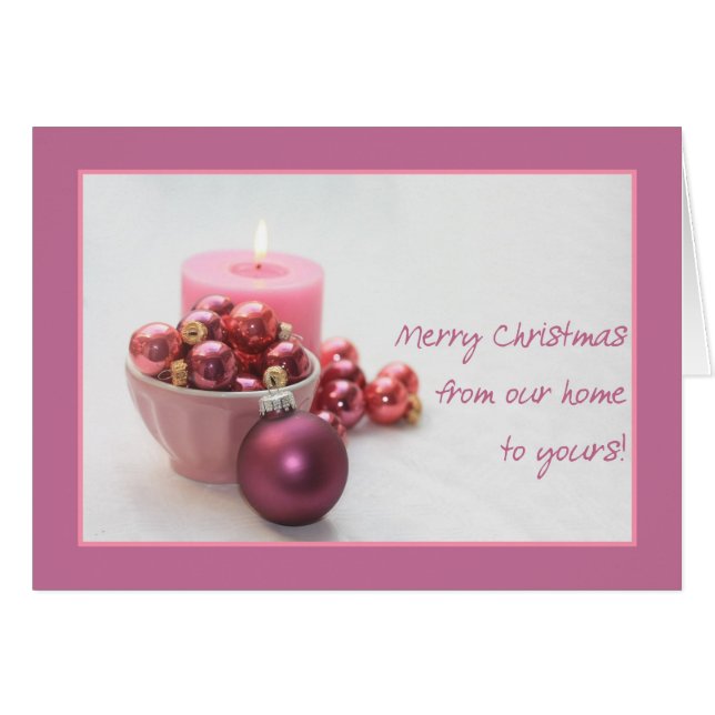 Von unserer Zuhause zu deiner.. Weihnachtskarte (Vorderseite (Horizontal))