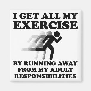 Von Verantwortung weggelaufen Funny Magnet