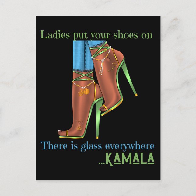 Von Vizepräsident Kamal Harris 2024 Feiertagspostkarte (Vorderseite)