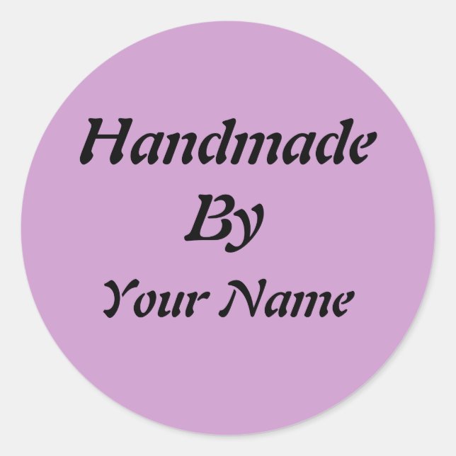 Von Vorlage verarbeitet Runder Aufkleber (Vorderseite)