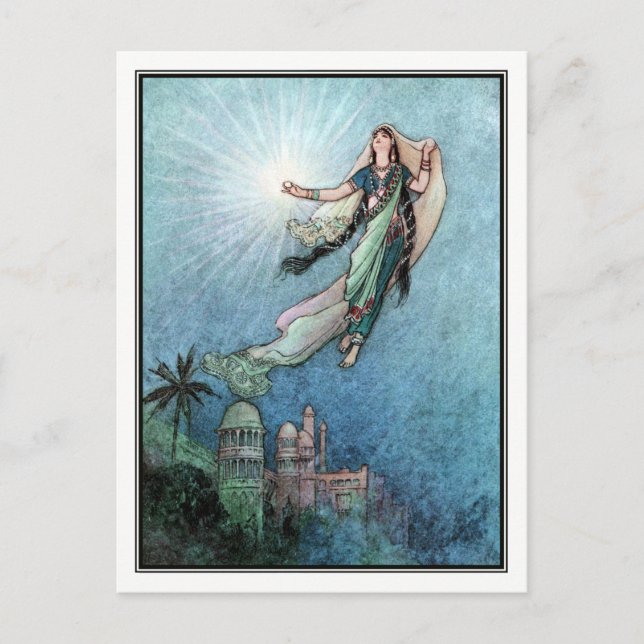 Von Warwick Goble Bengalische Volksgeschichten Postkarte (Vorderseite)