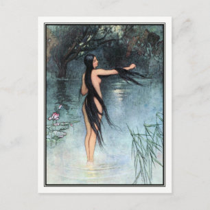 Von Warwick Goble Bengalische Volksgeschichten Postkarte