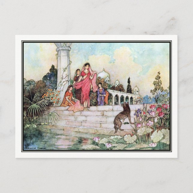 Von Warwick Goble Bengalische Volksgeschichten Postkarte (Vorderseite)