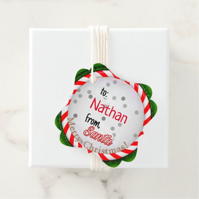 Von Weihnachten Geschenkanhänger (Beispiel)