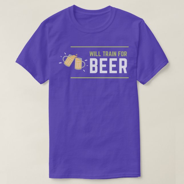 von Will Train for BIER T-Shirt (Design vorne)