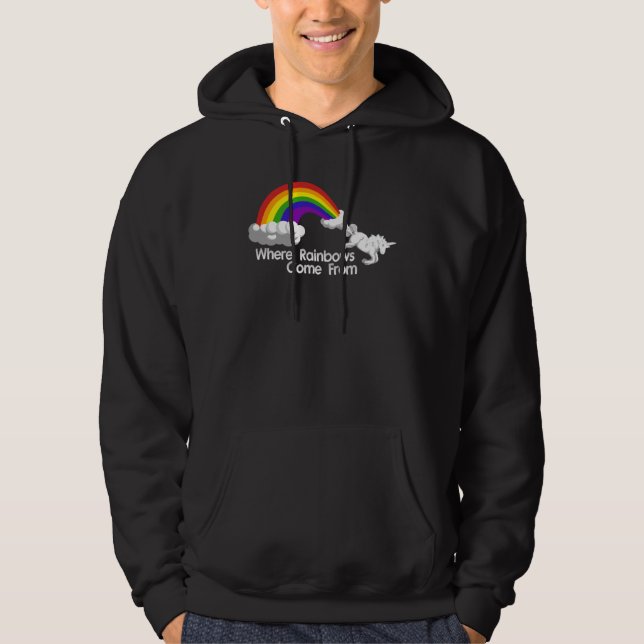 Von wo Regenbogen kommen Hoodie (Vorderseite)
