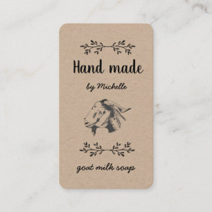 von Ziegenseife Vintag Visitenkarte