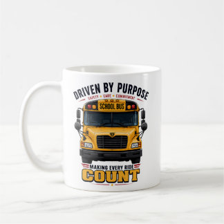 Von Zielsetzung getriebene Schulbusfahrer-Tasse Kaffeetasse