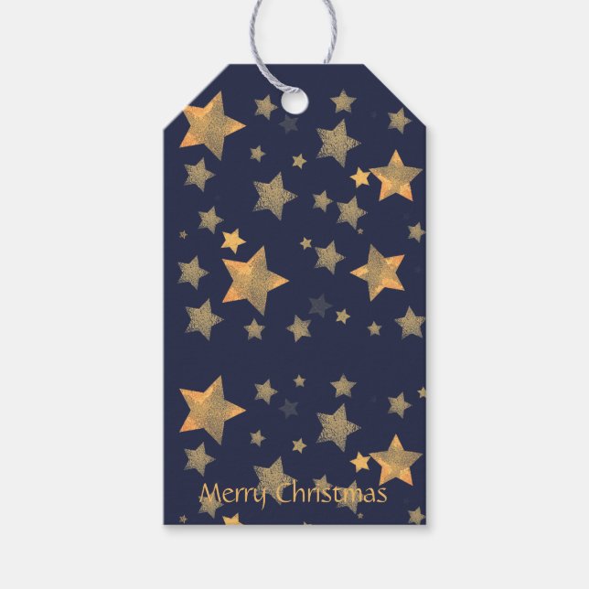 Von/zu Elegant Vintage Weihnachtsgeschenk Tag Geschenkanhänger (Vorderseite)