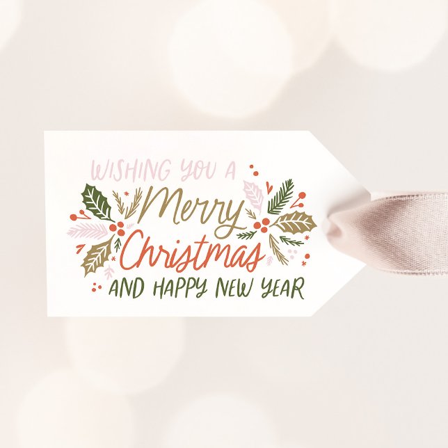 Von/zu Vintagen Holly Berry Geschenkanhänger (Von Creator hochgeladen)