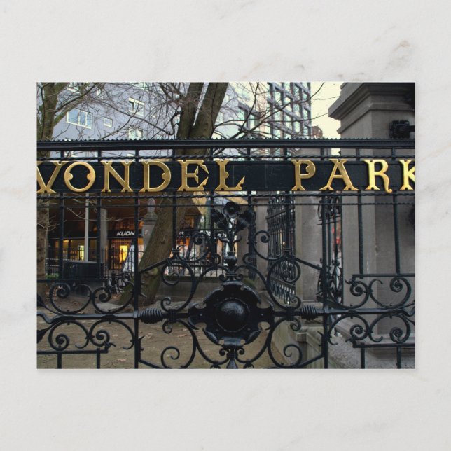 Vondel Park, Amsterdam Postkarte (Vorderseite)