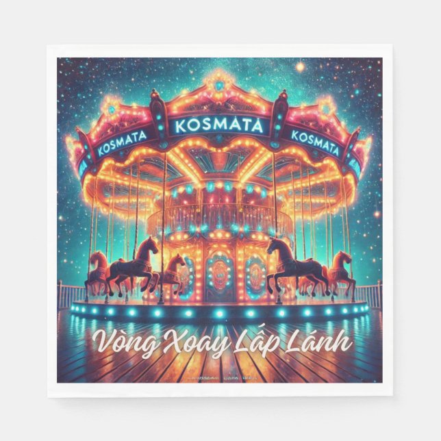 Vòng Xoay Lấp Lánh - Serviette (Vorderseite)