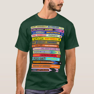 Vonnegut Buchstapel T-Shirt