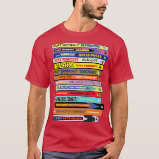 Vonnegut Buchstapel T-Shirt