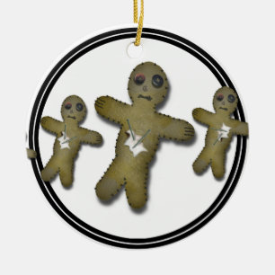 Voo Doo Doll Row Keramikornament
