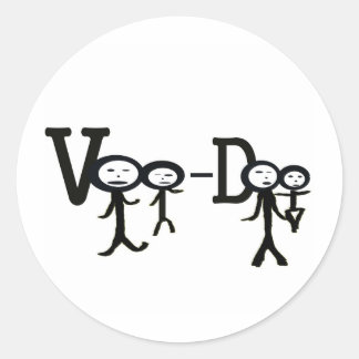 voo Doo Runder Aufkleber