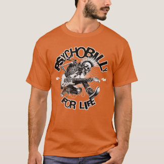 Voo Punk Rock Gitarre Skelett Psychobilly Fürs Leb T-Shirt