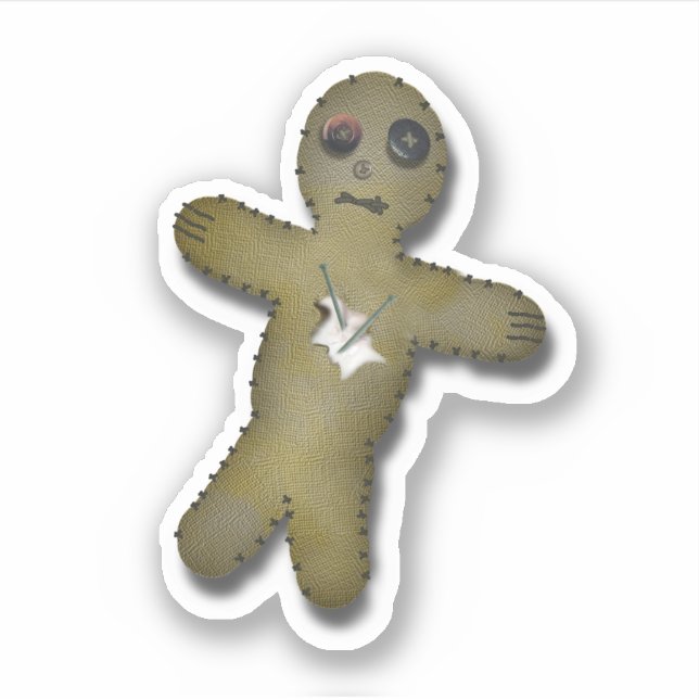 Voodoo Anti Valentine's Day  Aufkleber (Vorderseite)