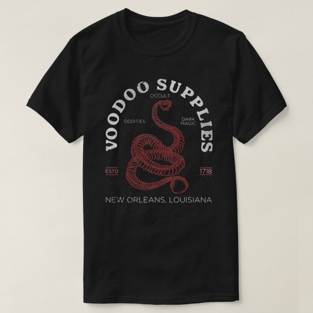 Voodoo beliefert New Orleans Louisiana, Creepy Occ T-Shirt (Design vorne)