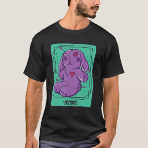 Voodoo Bunny Tarot Card Mystische Karten Okkultisi T-Shirt