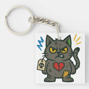 Voodoo Cat - Grumpy Charm Schlüsselanhänger