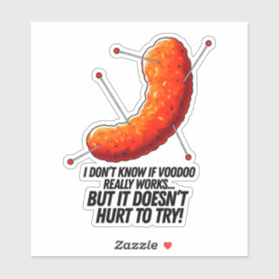 Voodoo Cheese Puff - Anti Trump Joke Aufkleber