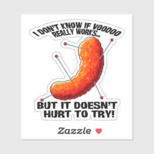 Voodoo Cheese Puff - Anti Trump Joke Aufkleber