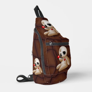 Voodoo Doll Cartoon in der Liebe Crossbody Bag