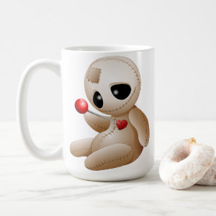 Voodoo Doll Cartoon in der Liebe Kaffeetasse