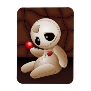 Voodoo Doll Cartoon in der Liebe Magnet