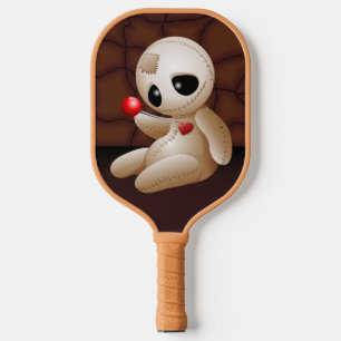 Voodoo Doll Cartoon in der Liebe Pickleball Schläger