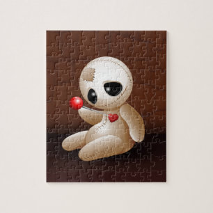Voodoo Doll Cartoon in der Liebe Puzzle