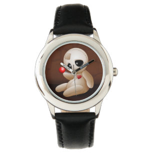 Voodoo Doll Cartoon in Liebe beobachten Armbanduhr