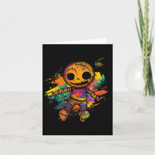 Voodoo Doll Creepy Niedlich Halloween Karte