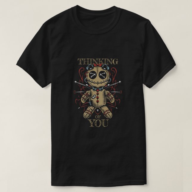 Voodoo Doll - Denken Sie an Sie T-Shirt (Design vorne)