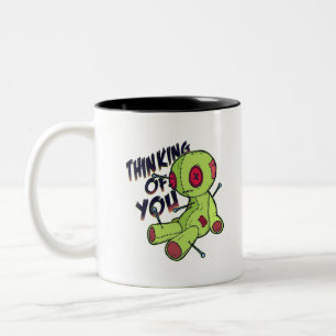 Voodoo Doll denkt an euch Zweifarbige Tasse