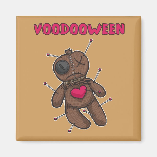 Voodoo Doll - Halloween Toy Magnet (Vorne)