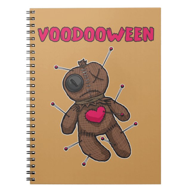 Voodoo Doll - Halloween Toy Notizblock (Vorderseite)