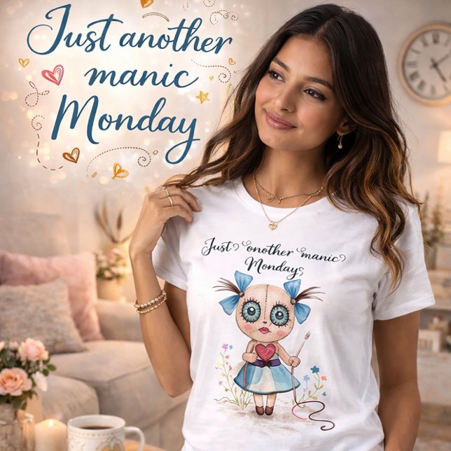 Voodoo Doll Manic Montag T-Shirt (Von Creator hochgeladen)