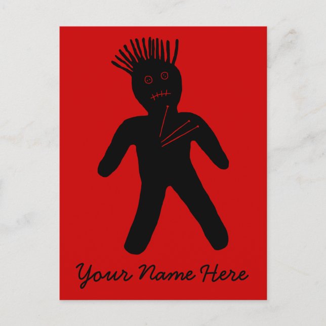 Voodoo Doll Postkarte (Vorderseite)