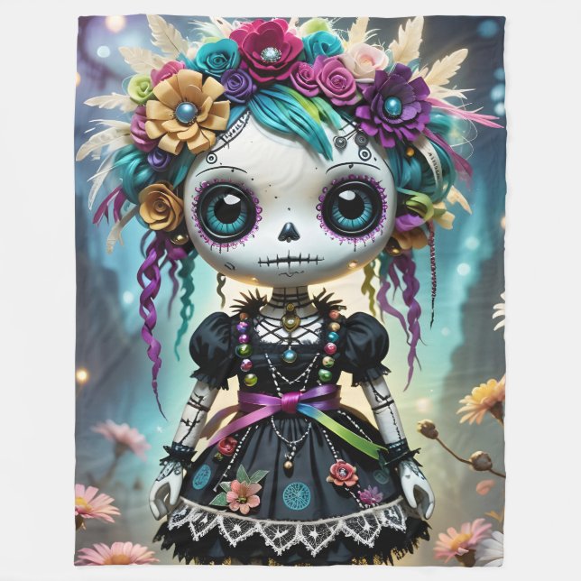 Voodoo Dollz Fleece Blanket (Vorderseite)