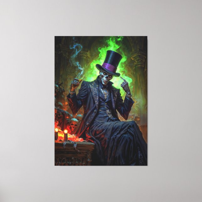 Voodoo Gentleman Baron Samedi Leinwanddruck (Vorderseite)