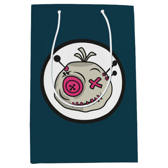 Voodoo-Geschenktasche - mittelgroß, glänzend Mittlere Geschenktüte (Vorderseite)