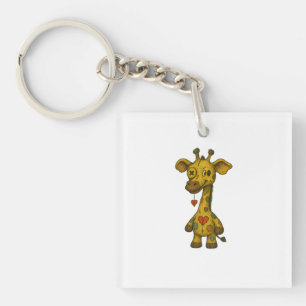Voodoo-Giraffe-T-Shirt – Herzliche Höhen Schlüsselanhänger