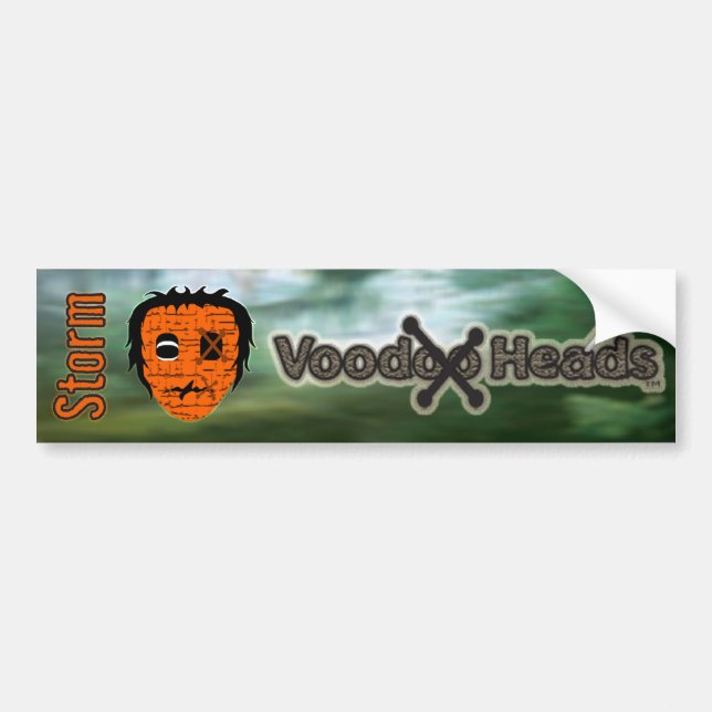 Voodoo Heads ~ Sumpf Autoaufkleber (Vorne)
