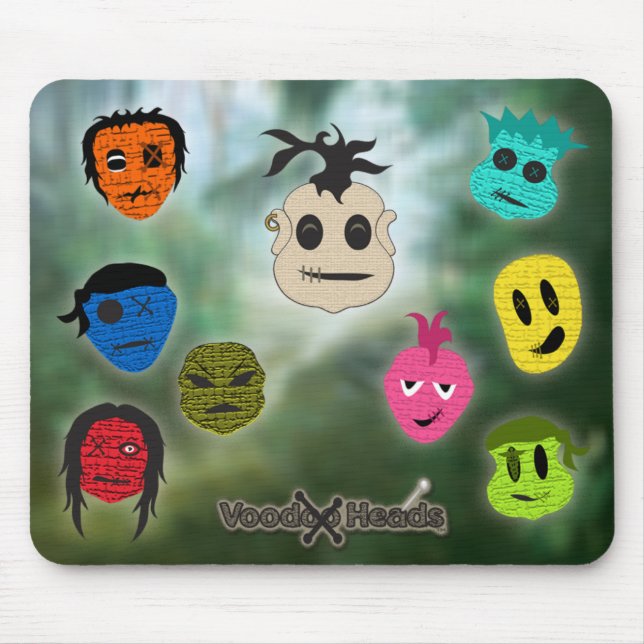 Voodoo Heads ~ Sumpf Mousepad (Vorne)