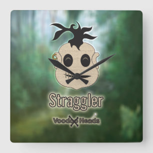 Voodoo Heads ~ Sumpf Quadratische Wanduhr