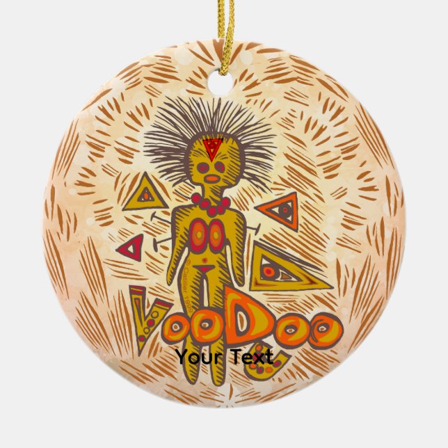 Voodoo-Herz  Keramik Ornament (Vorne)