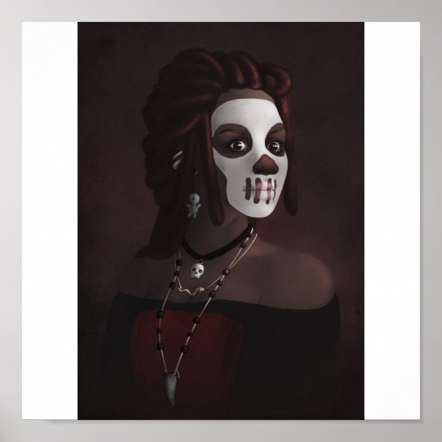 Voodoo Hexe Poster (Vorne)