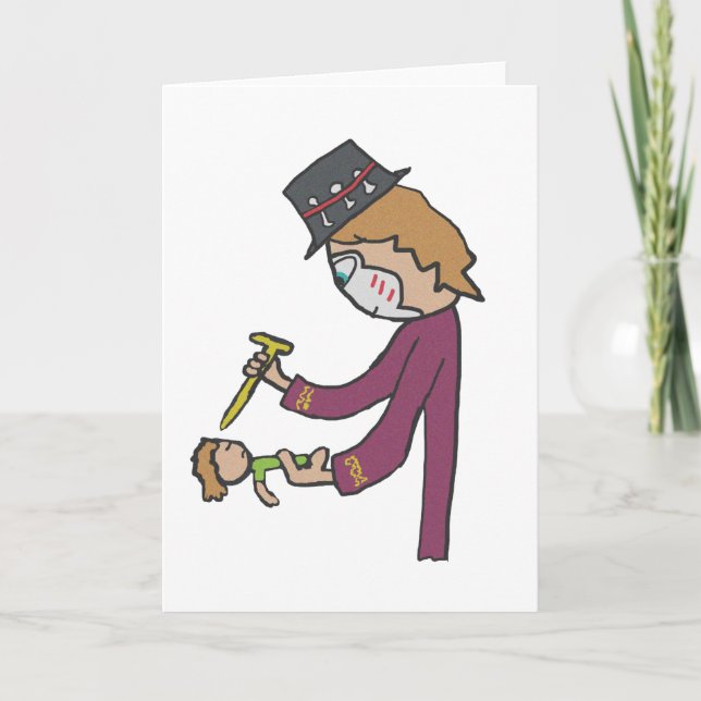 Voodoo Hexendoktor Karte (Vorderseite)